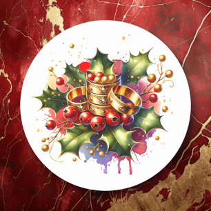 Adesivo Anéis de cinco Ouros Doze dias de Natal