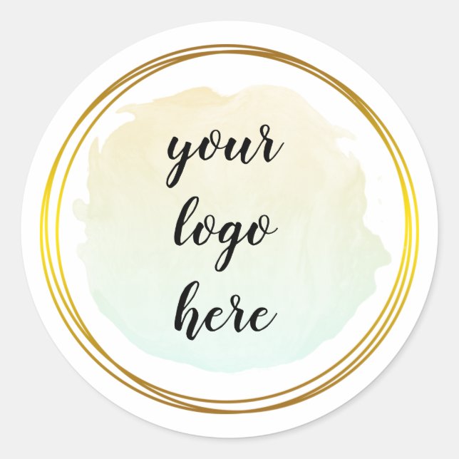 Adesivo Anéis em círculo Dourado verde Lítida Classe de lo (Frente)