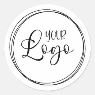 Adesivo Anéis Entrelaçados para o Logotipo da Sua Empresa