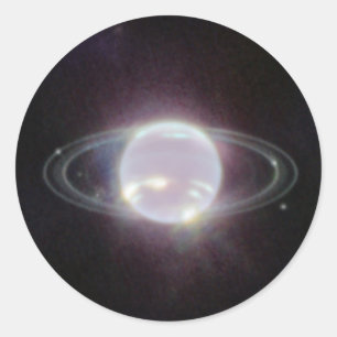 Adesivo Anéis JWST do Planeta Netuno
