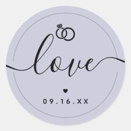 Adesivo Anel de Amor Salva a Data Roxo