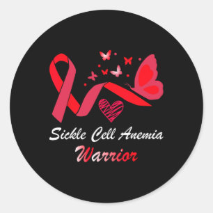 Adesivo Anemia falciforme Borboleta do Guerreiro Suporta V