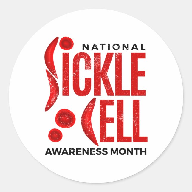 Adesivo Anemia Falsiforme das Células Falsiformes M (Frente)