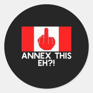 Adesivo Anexe Isso Eh! Bandeira Divertida do Canadá para A