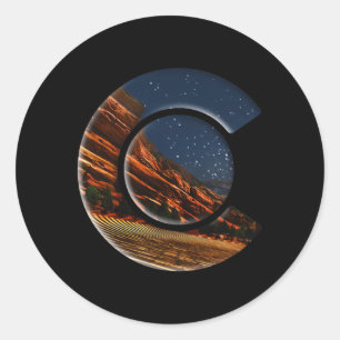 Adesivo Anfiteatro de Rochas Vermelhas