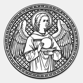 Adesivo Angel Black and White com católico religioso anfit