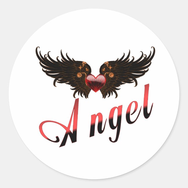Adesivo Angel - Com Design Anjo Wings (Frente)