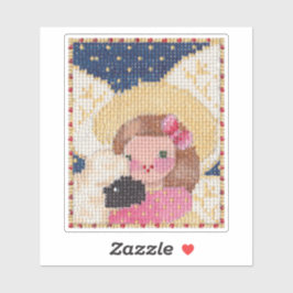 Adesivo Angel e Lamb Sticker