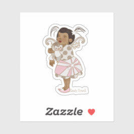 Adesivo Angel Girl and Owl Sticker
