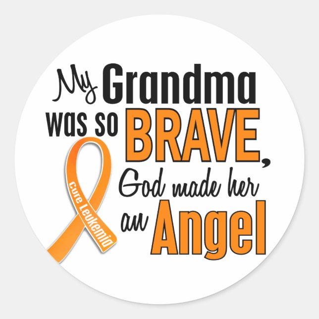 Adesivo Angel Grandma Leukemia (Frente)