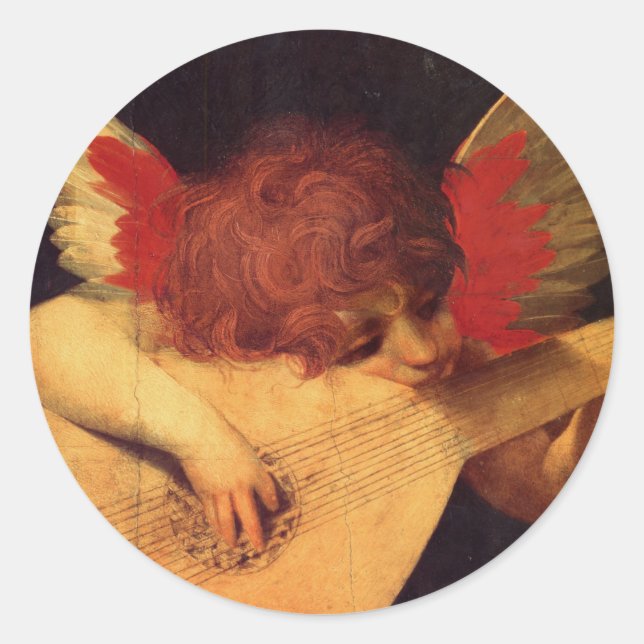 Adesivo Angel Musical, Rosso Fiorentino Christian (Frente)