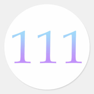 Adesivo Angel Number 111 - Intuição