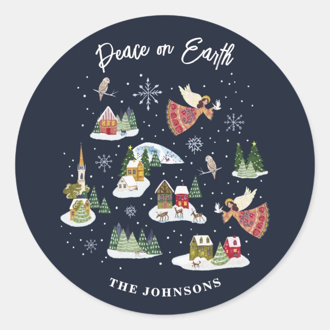 Adesivo Angel Peace no Natal (Frente)