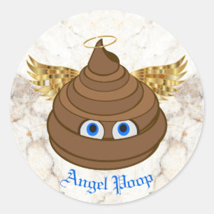 Adesivo Angel Poop Emoji
