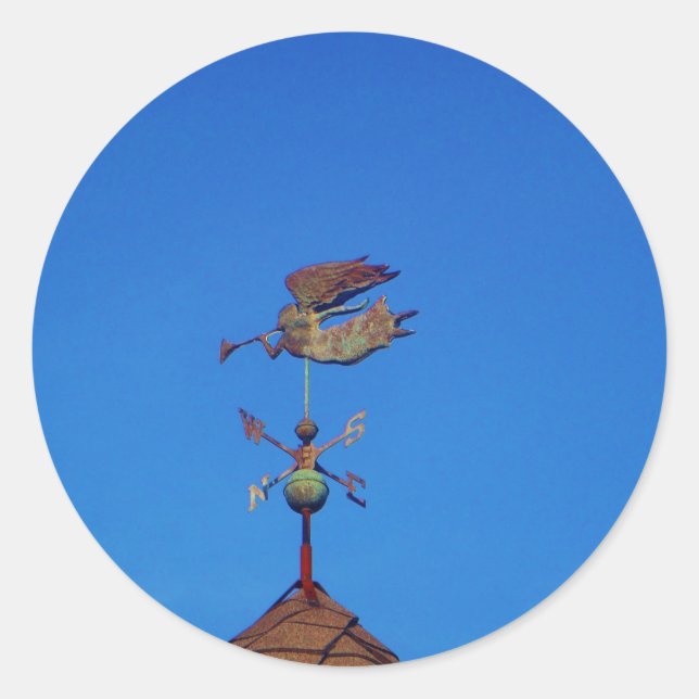 Adesivo Angel Weather Vane Bright Blue Sky (Frente)