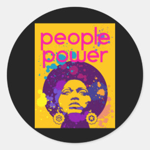 Adesivo Angela Davis Poster Sticker