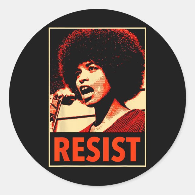 Adesivo Angela - Resistir - Davis (Frente)