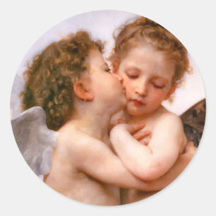Adesivo Angels First Kiss, Bouguereau