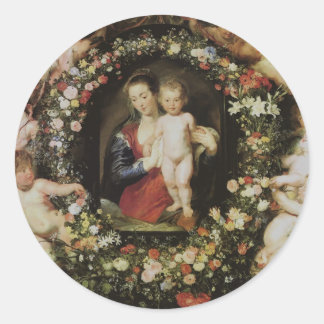 Adesivo Angels Madonna e Child Rubens Belas Art