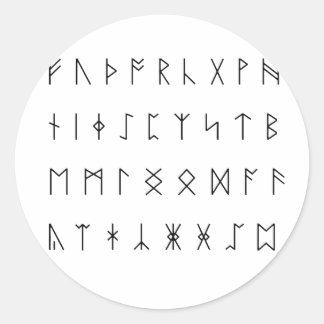 Adesivo Anglo-Saxon Runes