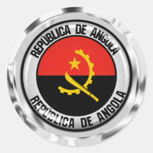 Adesivo Angola Round Emblem