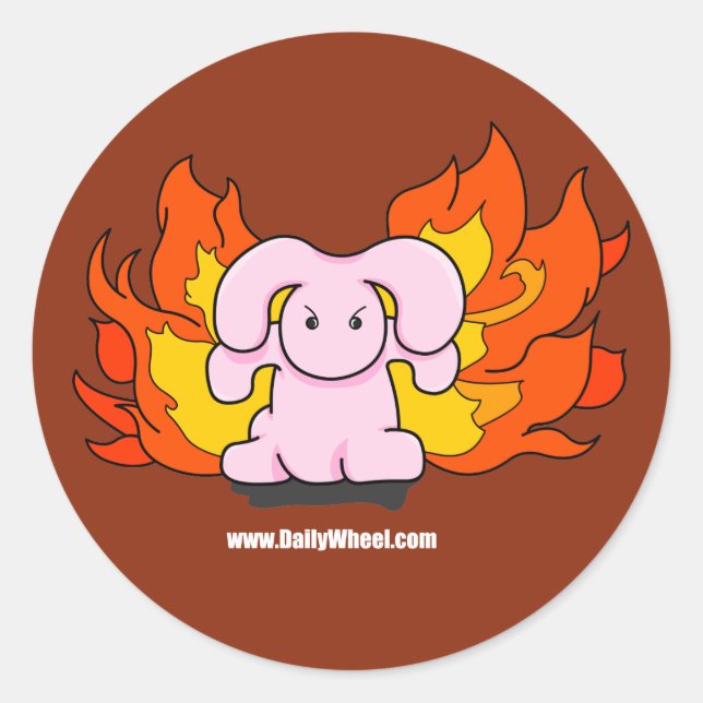 Adesivo Angry Bunny Sticker (Frente)
