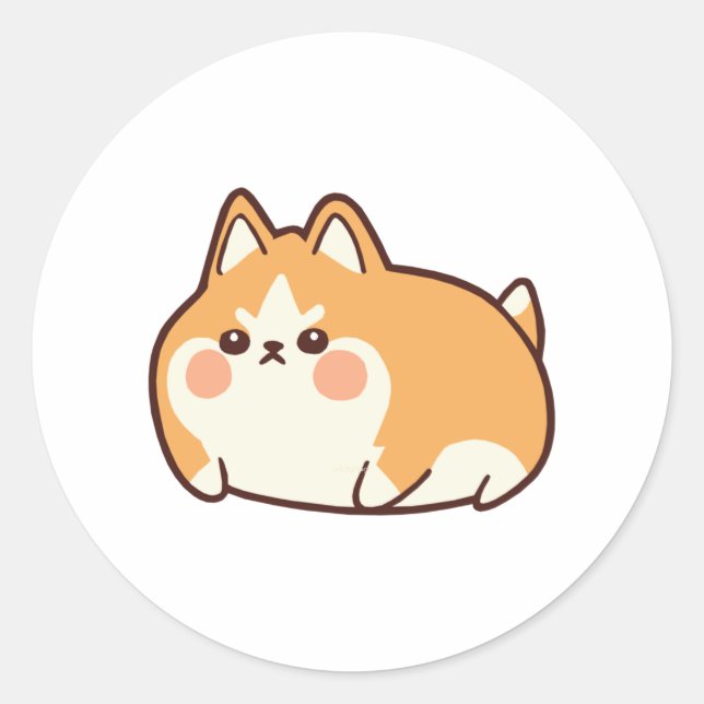 Adesivo Angry Chonk Shibe (Frente)