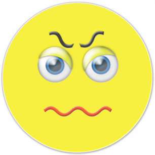 Adesivo Angry Mad Grumpy Emoji
