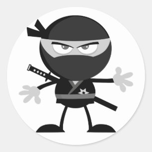 Adesivo Angry Ninja Warrior Stickers