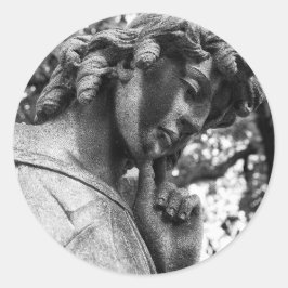 Adesivo Ângulo penoso a olhar para baixo