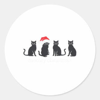 Adesivo Anim Anim Presente de Gato Negra de Natal