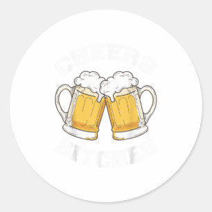 Adesivo Anima Es Engraçado Bebendo De Cerveja Com Sobremes