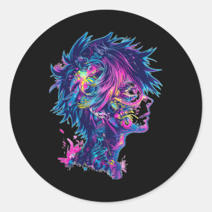 Adesivo Animação de Ilustração Gráfica do Anime Manga