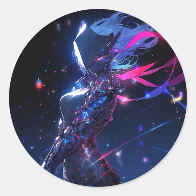 Adesivo Animadora Cyber-Fi Cyber-Warrior (Frente)