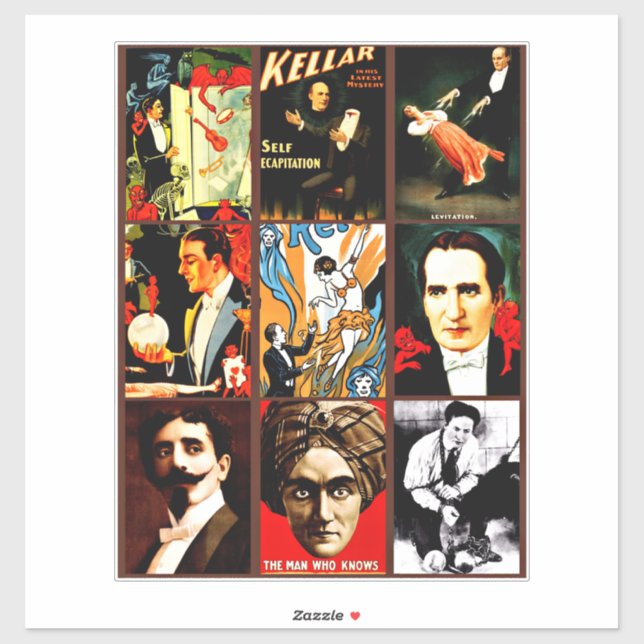 Adesivo animados mágicos ilusionistas psicólogos (Folha)