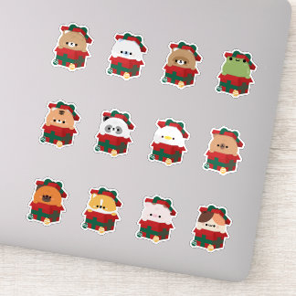 Adesivo Animais atuais de Natal