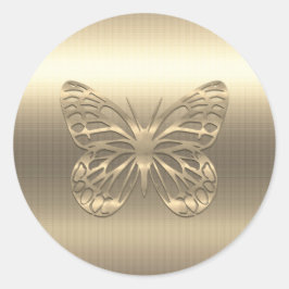 Adesivo Animais Borboleta Dourada Personalizados