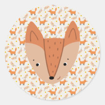 Animais da Floresta Boho Design Fox
