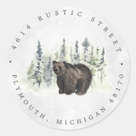 Adesivo Animais Da Floresta | Endereço de Devolução de Beb