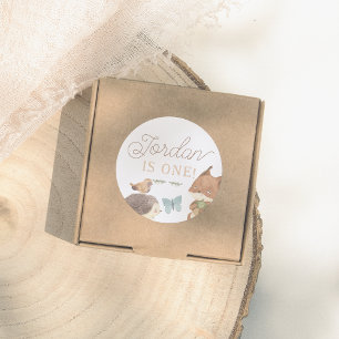 Adesivo Animais Da Floresta - Festas de aniversário Neutra