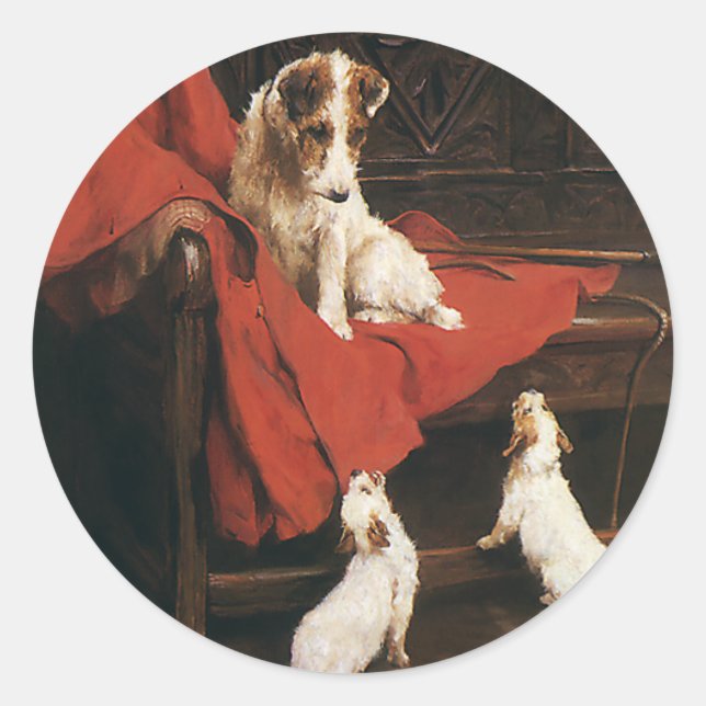 Adesivo Animais de estimação, Cães de tartaruga Jack Russe (Frente)