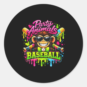 Adesivo Animais de festa meme beisebol macaco engraçado 