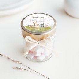 Adesivo Animais de Floresta Castanho-Cor-de-Água Rosa