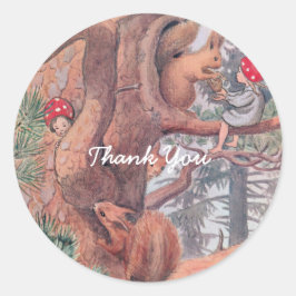 Adesivo Animais de floresta e crianças Elsa Beskow