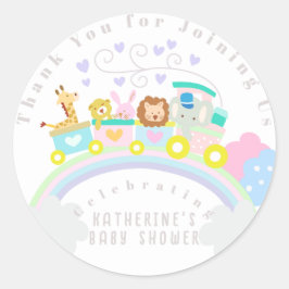 Adesivo Animais do Comboio Branco