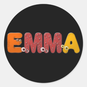 Adesivo animais Emma do alfabeto
