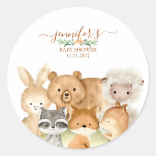 Adesivo Animais Fofos Pelo Selvagem Floresta