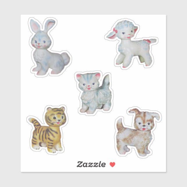 Adesivo Animais Plásticos (Folha)