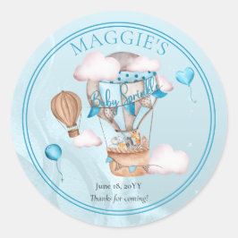 Adesivo Animais Safari Balões Blue Boy Sprinkle