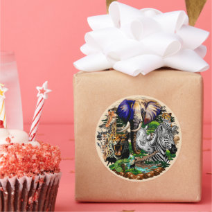 Adesivo Animais Selvagens da savana africana